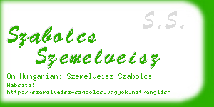 szabolcs szemelveisz business card